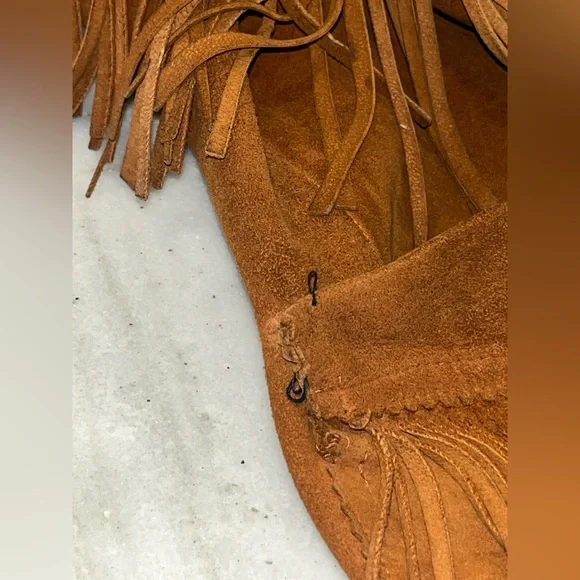 Vintage 60’s Brown Suede Western Fringe Jacket Sylvia Women Sz L Boho Hippie - Picture 16 of 16